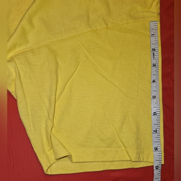 Cinnamoroll by Sanrio "Coffee To Go" Tee szL Pretty Bright Yellow Summer Tee EUC - Picture 7 of 8